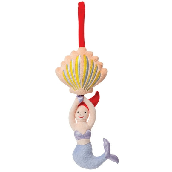 Manhattan Toy Under The Sea Mermaid Pull Musical Toy with Crib or Baby Carrier Attachment