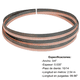 thumbnail image 1 of Sierra Cinta Bimetálica Maraga 3/4" x .035" x 99.96" (2.54 m) 10/14 TPI para Corte de Metal y Acero, 1 of 1