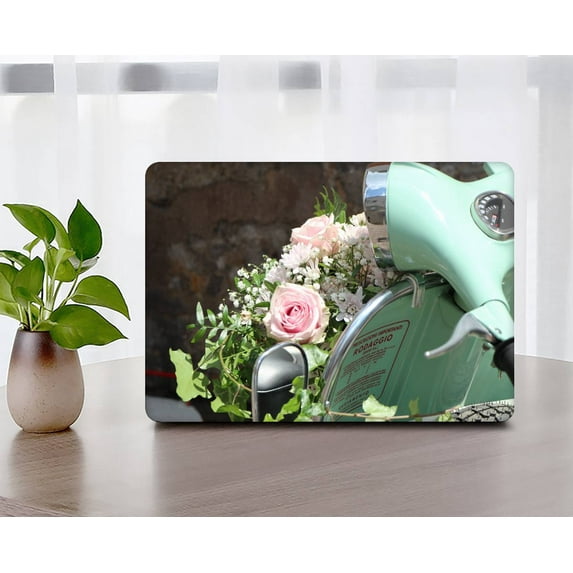 KSK KAISHEK Plastic Hard Case Cover Compatible with 2022 2021 2020 2019 2018 Released New MacBook Air 13" Retina Display & Touch ID + Black Keyboard Cover Model: A1932 A2179 A2337 m1 Rose series 0113