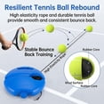 thumbnail image 3 of Tennis Trainer Rebounder Baseboard with String Ball, Solo Practice Equipment for Kids Adults, Portable Self Training Gear in Court, Beginner Workout Gifts, Single Player Exercise, 3 of 8