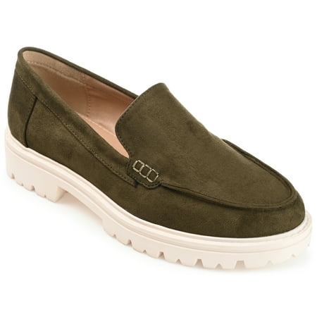 

Journee Collection Womens Erika Loafer Almond Toe Slip On Flats