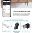 thumbnail image 2 of USB Powered WiFi Intelligent Automatic Aquarium Fish Bowl Food Feeder Home Household Aquarium Intelligent Timing Fish Feeder APP Remotes Control 24 Laguages Compatible with Alexa Voice Contr QINQUAN, 2 of 8