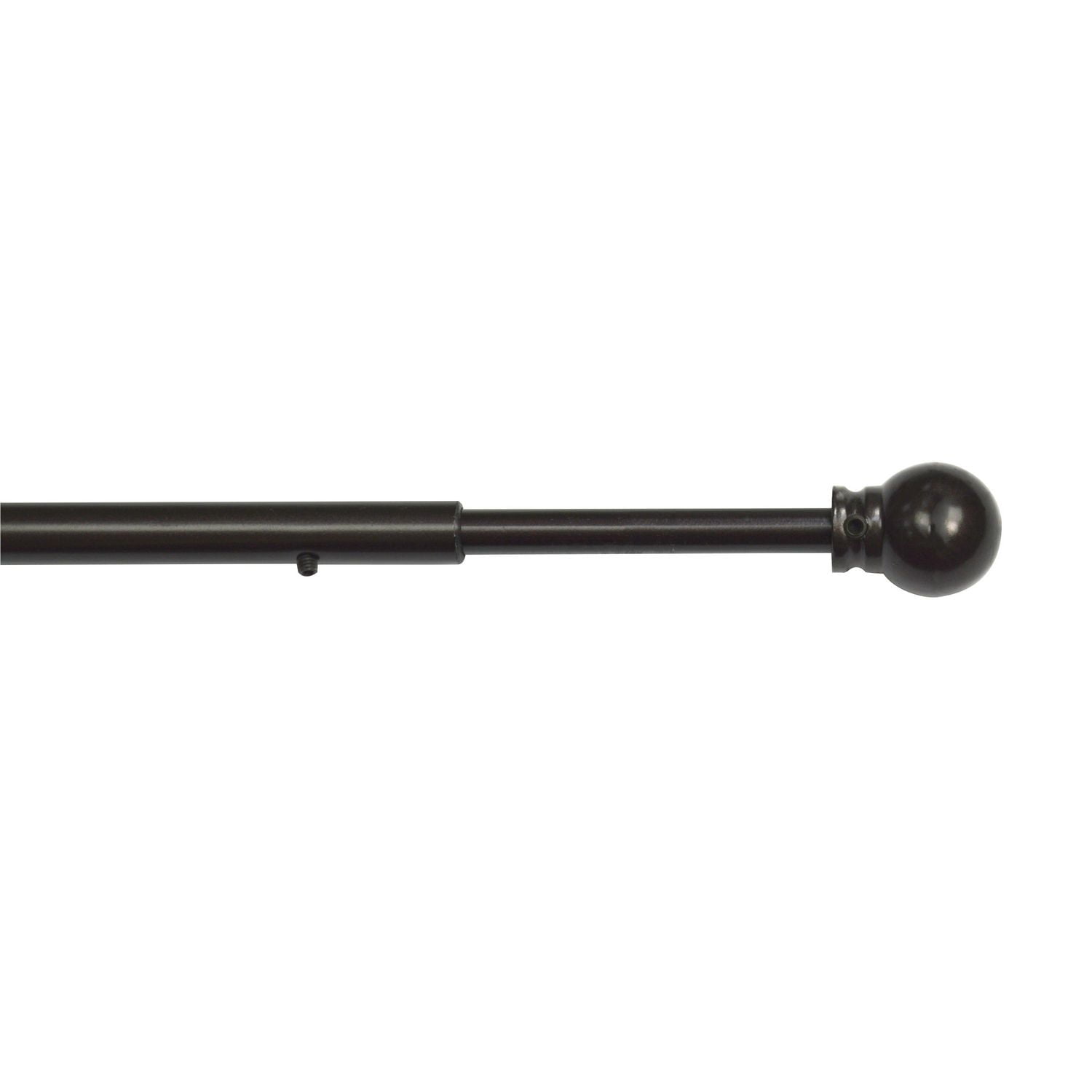 Versailles' Adjustable Ball Finial Swing Arm Rod Set 14in - 24in