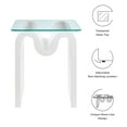thumbnail image 2 of Ondine Side Table in White, 2 of 9