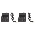 thumbnail image 3 of 18 Key Wired Numeric Keyboard, 4.2ft Length, Quiet Typing, USB Connection, Ergonomic Design, for PC Laptop Desktop, 3 of 7