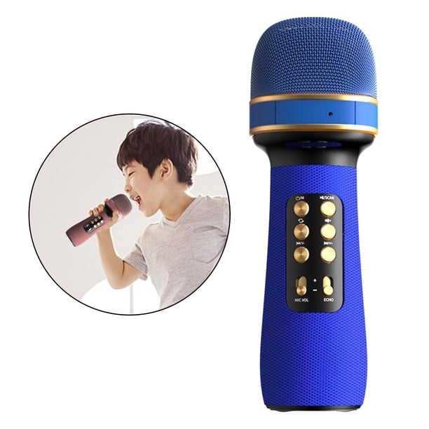 inalámbrica del del micrófono de para que en hogar de phone - Azul Hugo micrófono para niños cantando
