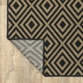 thumbnail image 4 of HomeRoots 507005 2 x 8 ft. Black Geometric Stain Resistant Indoor & Outdoor Rectangle Area Rug, 4 of 10