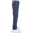 thumbnail image 2 of Levi's Boys' 501 Original Dark Wash Straight Stretch Denim Jeans Blue 8 REG, 2 of 8