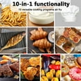 thumbnail image 4 of Cofiyard 10-QT Dual Large Air Fryer, XL 2-Basket Air Fryer, 10-in-1 Technology Double Cooks 4 Foods at Once, Smart Finish & Match Cook, Air Fry, Broil,Bake, Easy Meals, Easy Clean and Dishwasher Safe, 4 of 7
