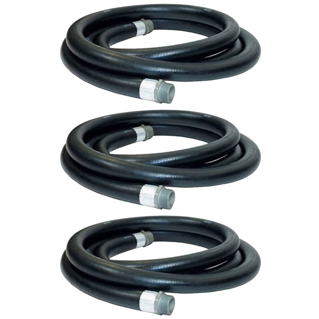 Apache 3/4 Inch Diameter 20 Foot Length 60 PSI Fuel Transfer Hose (3 Pack)