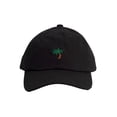 thumbnail image 2 of Top Headwear Unstructured Adjustable Dad Hat w/ design, Black Palm Tree, 2 of 4