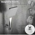 thumbnail image 4 of Shower Head Holder - 360 Adjustable and 60 Degree Tilt with Winged Tension Nut - Universal Secure Fit, Wall Mount with Adhesive Base, Shower Wand Hold, 4 of 5