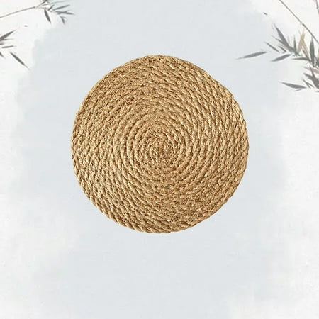 

Lloopyting Placemat*1 Clearance！ Linen Woven Placemat Straw Coaster E Diameter 30Cm Fall Placemats，Linen Insulation Mat Table Placemat Home Mugit Is Suitable For Hot Plates Pots And Pans