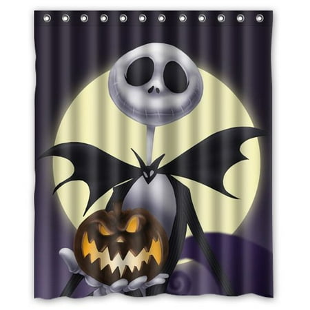 deyou jack skellington the nightmare before christmas shower curtain polyester fabric bathroom shower curtain size 60x72 - Nightmare Before Christmas Bathroom deyou jack skellington the nightmare before christmas shower curtain polyester fabric bathroom shower curtain size 60x72 - Nightmare Before Christmas Bathroom