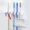 thumbnail image 2 of Superio 5 Slot Mop & Broom Organizer White, 2 of 5