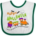 thumbnail image 3 of Inktastic Happy Halloween- train with pumpkins, bats, cat,and ghost Boys or Girls Baby Bib, 3 of 4