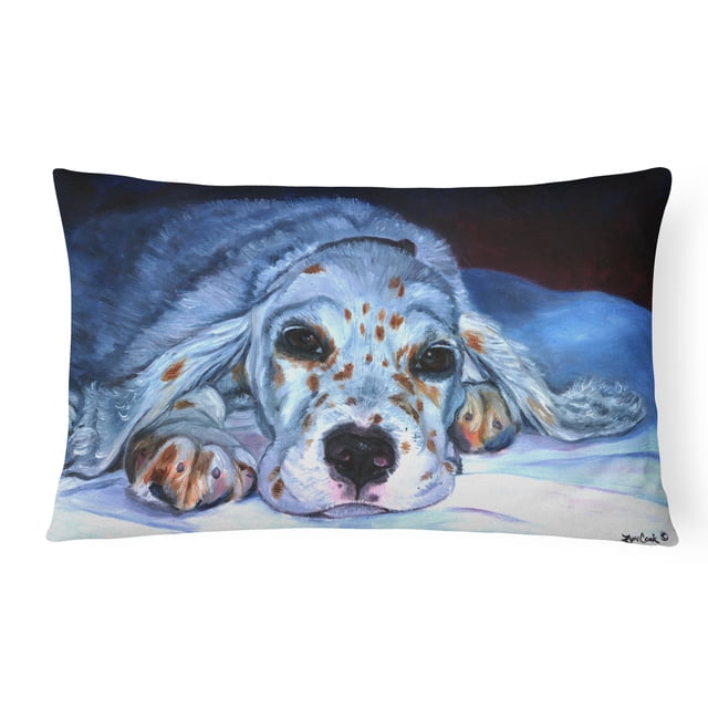 Carolines Treasures 7330PW1216 English Setter Pup Fabric Decorative Pillow