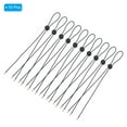 thumbnail image 3 of Uxcell 10Pcs Flexible Removable Hat Chin Cord 23.6"x0.09" Hat Strap with Cord Lock for Fishing Boating, Black, 3 of 6