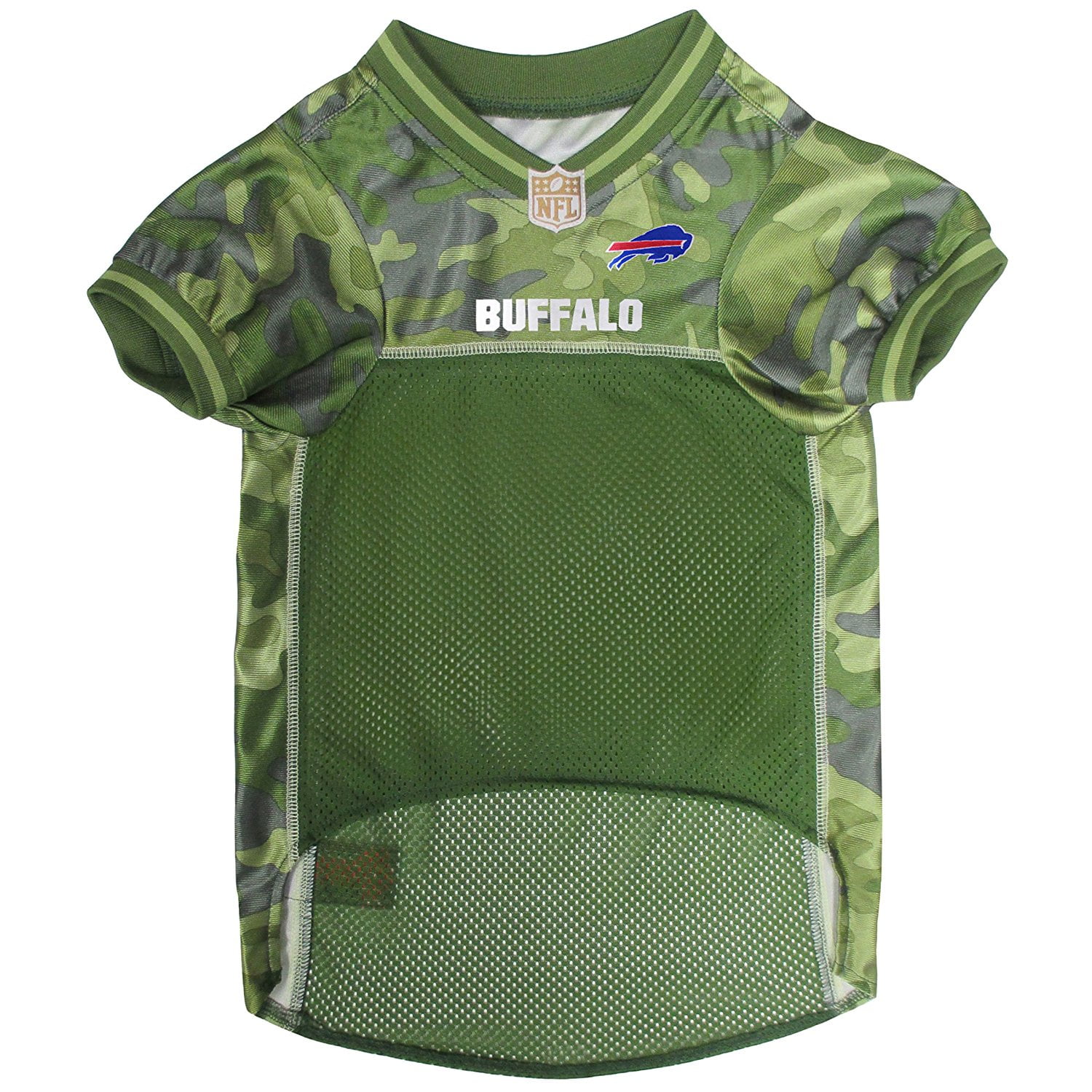 Pets First NFL Buffalo Bills Camouflage Pet Jersey for Cats and Dogs -  Licensed - Extra Small 