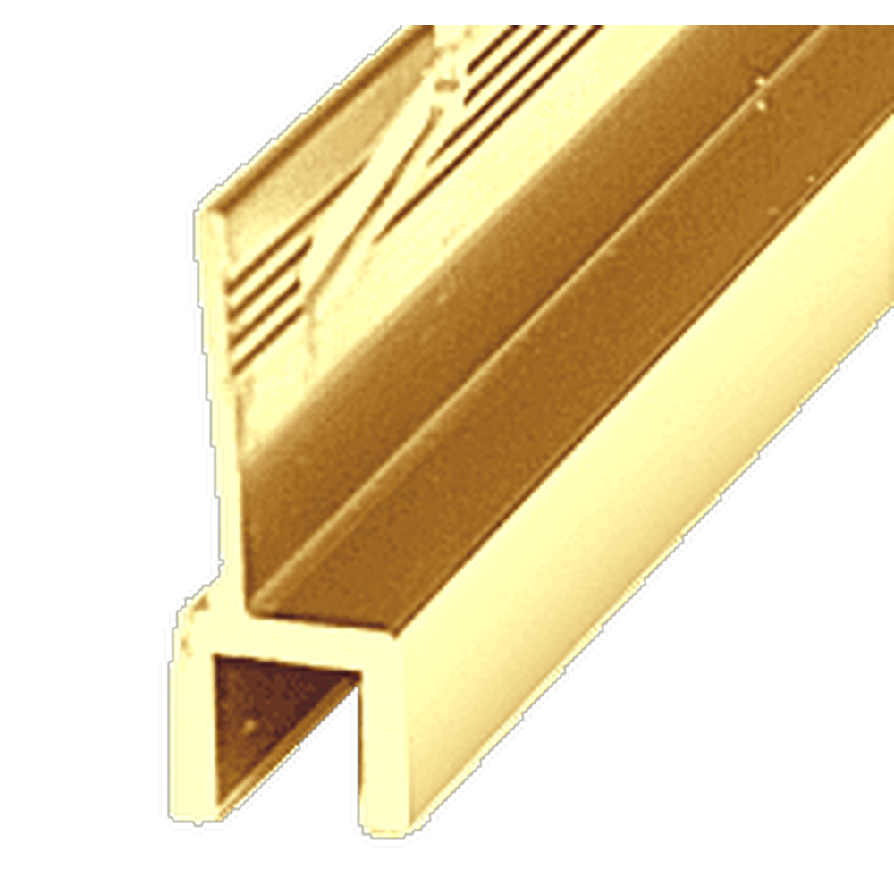 CRL TR72BGA Brite Gold Anodized 72" Frameless Sliding Shower Door Top