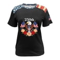 thumbnail image 4 of idosla 250 Anniversary USA Shirt Women 250th Anniversary USA Shirt Patriotic American Flag Eagle Tops 1776-2026 Tshirt Gifts (Light Gray, M), 4 of 6