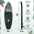 thumbnail image 3 of 2024 Crew Axel Inflatable Paddle Board 10’33’6” Extra Wide & Lightweight (18lb) Paddle Board Floral, 3 of 6