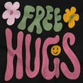 thumbnail image 2 of Groovy Positivity Free Hugs Flowers Tank Top Tee Shirt Women Brisco Brands S, 2 of 5