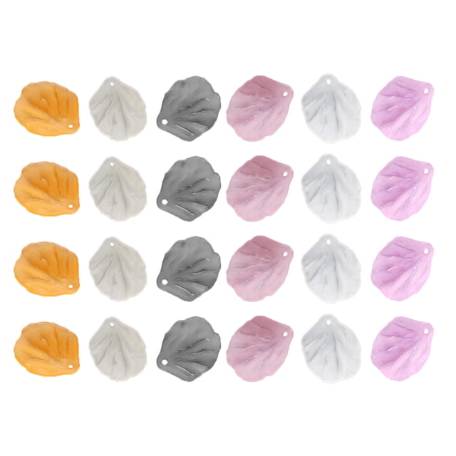 MasteelfCA 200pcs Simulation Acrylic Petal Plastic Flower Accessory Material Hand Made Jewelry DIY Accessories for Friends (Random Color)