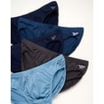 thumbnail image 2 of Reebok Men's Underwear - Low-Rise Quick Dry Performance Briefs (5 Pack), Size Medium, Blues/Charcoal, 2 of 4