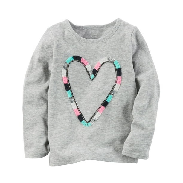 Carter's Carters Baby Clothing Outfit Girls LongSleeve Heart Graphic