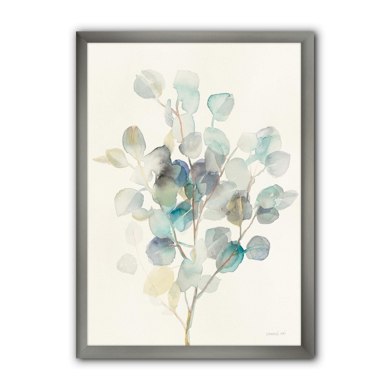 Designart Eucalyptus leaves I Framed Wall Art