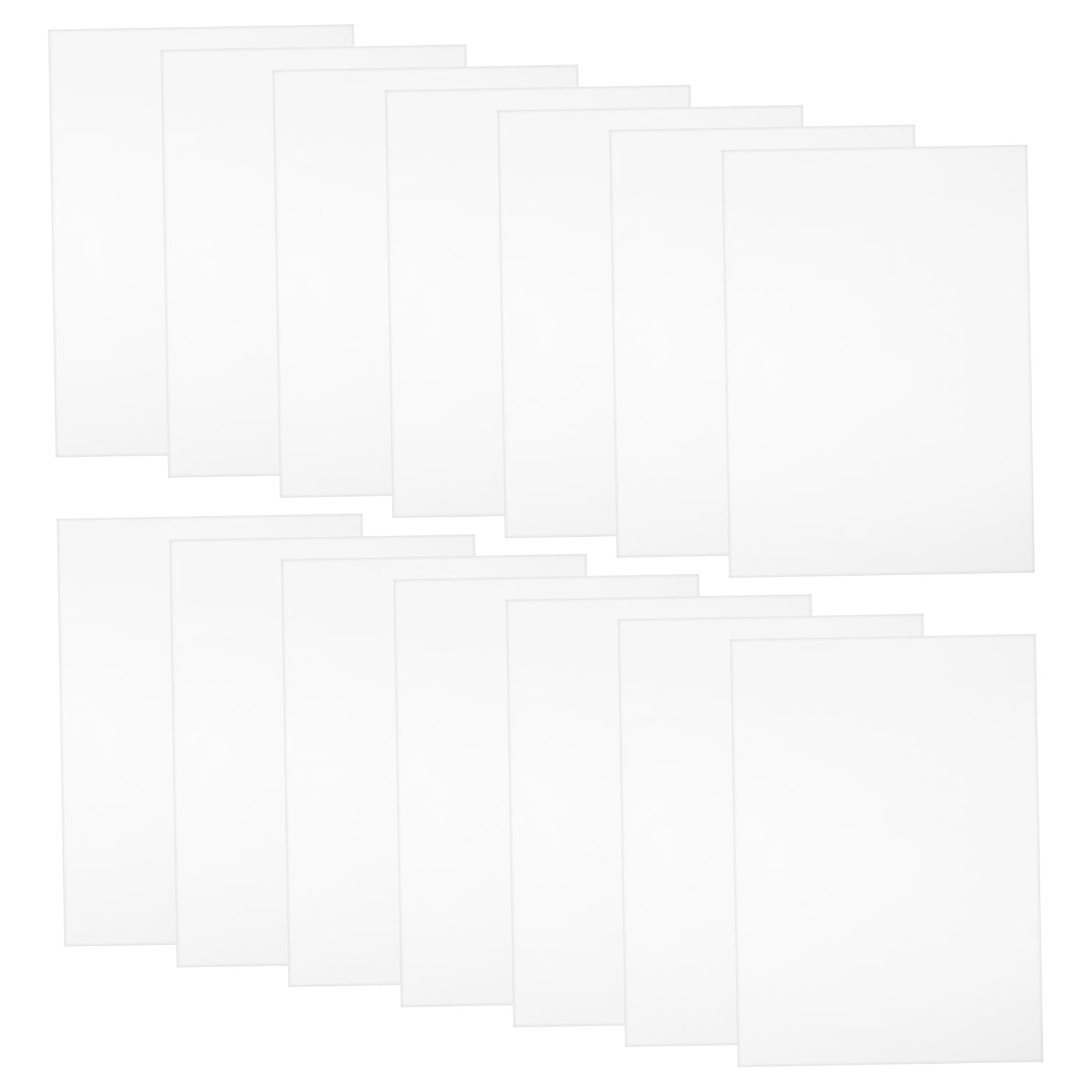 WHAMVOX  50 Pcs Card Stock Paper Poster Board Construction Origami White