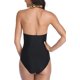 thumbnail image 3 of Traje de baño de una pieza con cuello en V profundo para mujer, bikini halter, monokinis, traje de baño fruncido, trajes de baño con control de barriga JM, 3 of 5