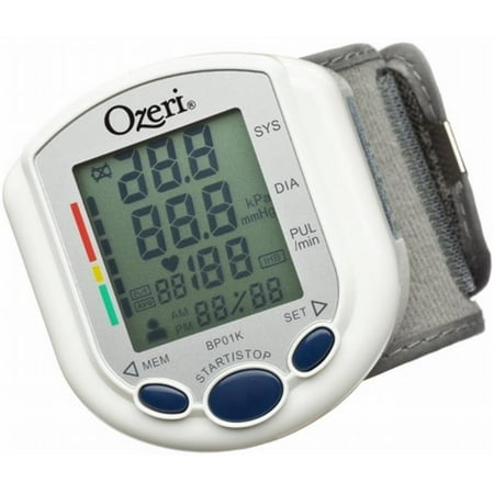 Ozeri BP01K CardioTech Pro Series Digital Blood Pressure Monitor with Heart Health and Hypertension