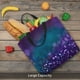 thumbnail image 5 of Easygdp Purple and Green Glitter Bolsa Tote para Mujer, Bolso de Hombro para Trabajo, Playa, Viajes, Compras y Supermercado, 5 of 7