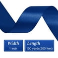 thumbnail image 6 of Double Faced Satin Ribbon, Navy Blue, 1 inch x 100 Yards, 6 of 7