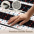 thumbnail image 6 of ODIKA 8'x10' Washable Area Rug Under Door Contrasting Motif Scattered Layering Doormat Front for Dining Room, Large Office, Lounge, Non-Slip Chair-Friendly Mat, 6 of 7