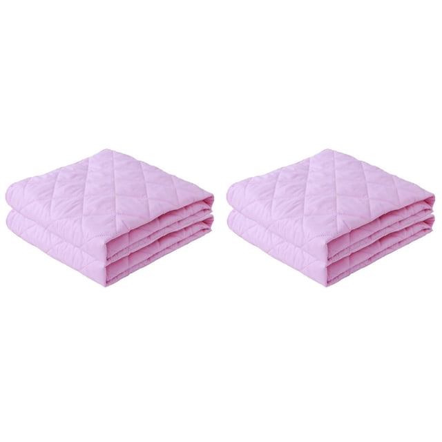 WUSUOWEI 2PCS Washable Bed Pads19x27Inch,Heavy Absorbency Reusable Incontinence Pads for Adults,Elderly,Bed Wetting Mattress Protector,Crib Quilted Blanket for Stroller,Travel