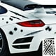 thumbnail image 2 of Pisexur Accesorios para coches, Electrónica para cochesPegatinas para modificación de coche, simulación de balas, agujeros, grietas, personalizadas, divertidas, para asiento de coche., 2 of 3