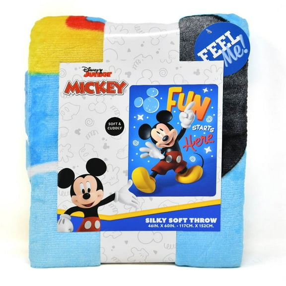 46X60 inches Silk Touch Throw Blanket Mickey Mouse - Fun With Mickey
