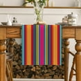 thumbnail image 3 of Hzzsbu Mexican Style Linen Table Runners Mexican Fiesta Party Colorful Striped Table Runners Kitchen Dining Table Decor, 3 of 7