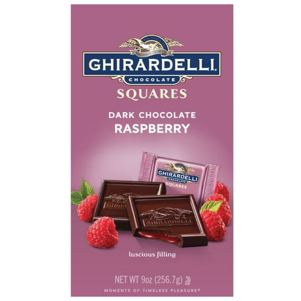Ghirardelli Dark Chocolate Squares with Raspberry Filling 9oz