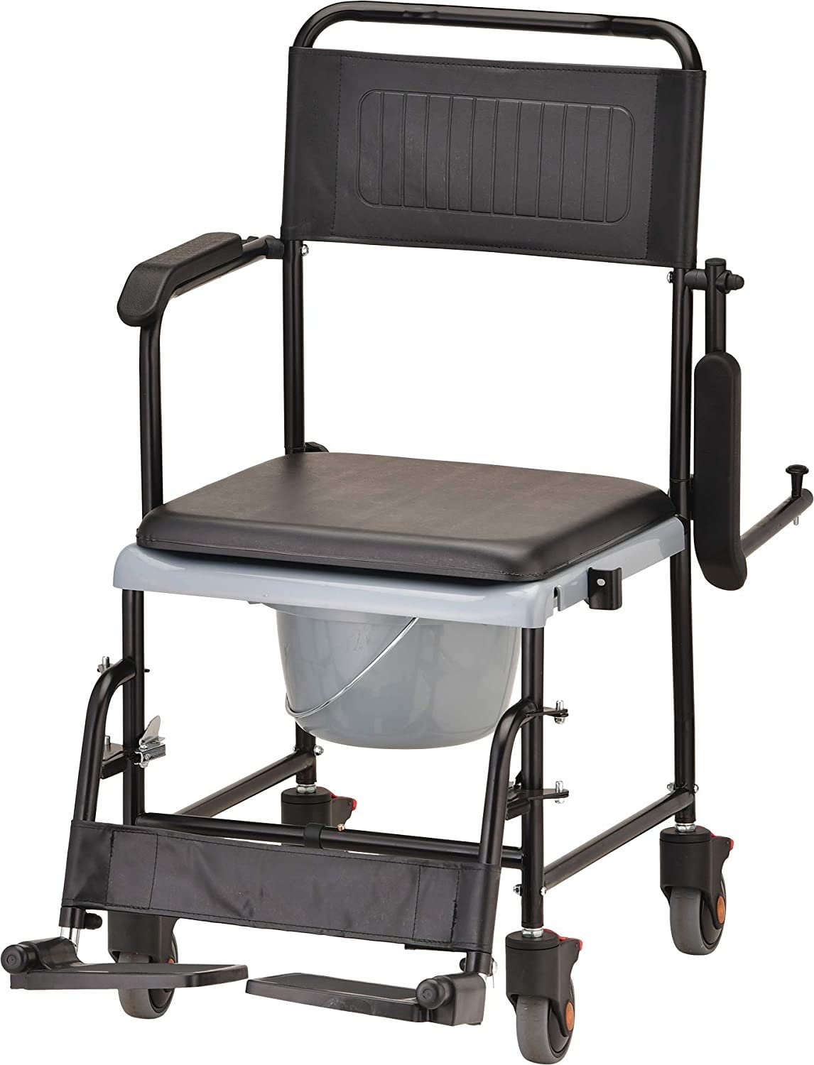 NOVA Medical Products 8805 Drop Arm Transport Chair Commode