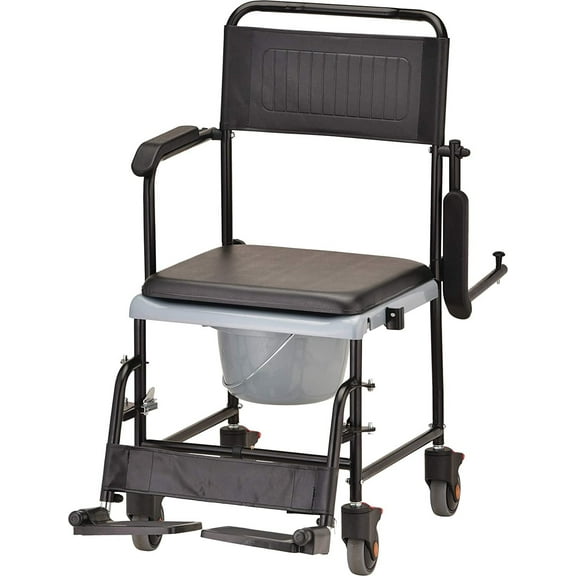 NOVA Medical Products 8805 Drop Arm Transport Chair Commode