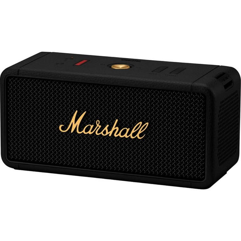 Marshall Middleton Black ＆ Brass Marshall MIDDLETONBBR Middleton Bluetooth Portable Speaker - Black