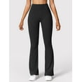 thumbnail image 4 of Scrunch Flare Leggings Daze V Back Butt Lifting Wide Leg High Waist 31.5" Gym Workout Yoga Pants, 4 of 6
