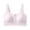 Purple, variant on Women's Push-up Zipper Jelly Bra - Breathable Solid Color Underwear for Everyday Fashion