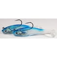 thumbnail image 3 of (6 pack) Creme Lure 3" Paddle Tail Shad Fishing Lures for Bass Blue Back, 3 of 7