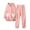 Pink, variant on Lindreshi Pajamas for Women Set Long Sleeve 2pc Ladies Coral Fleece Flannel Warm Pajamas Set Long Sleeve Cardigan Pocket Hooded Rabbit Ears Homewear