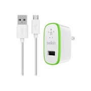Belkin Universal Home Charger - Power adapter - 12 Watt - 2.4 A (USB) - on cable: Micro-USB - white